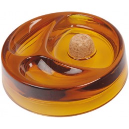 Pfeifenascher Glas Amber