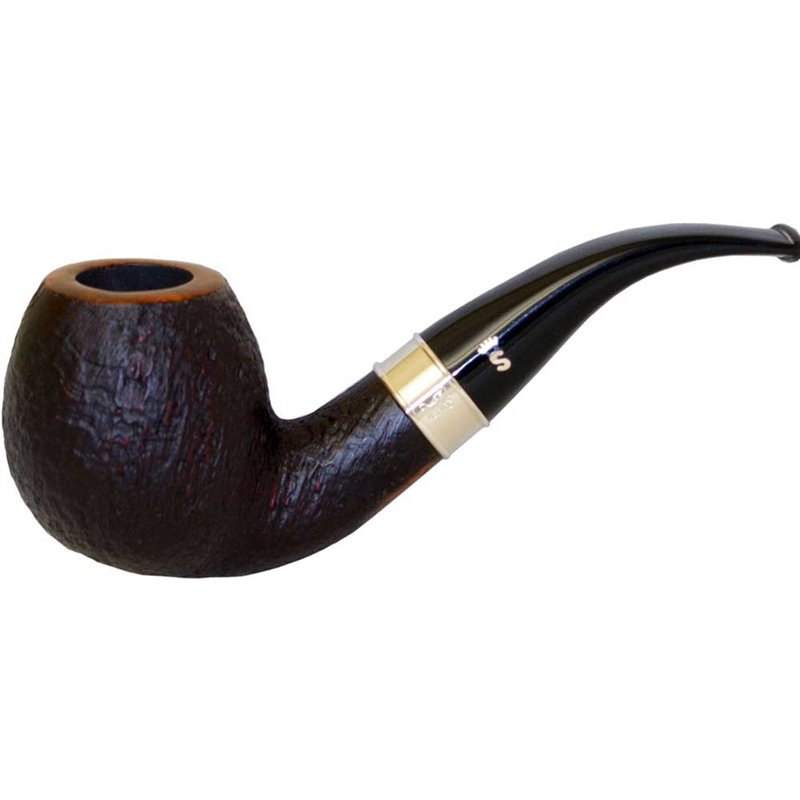 Stanwell 75 years black sandblast 185 Fishtail 9mm